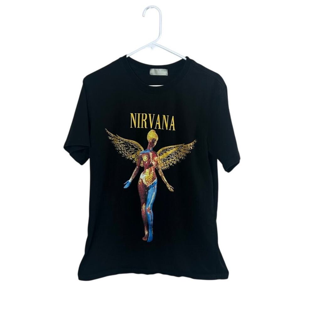 Nirvana Black Band Tee size XL